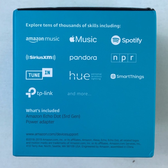 Amazon Echo Dot Third Generation Charcoal NWT - Picture 6 of 7